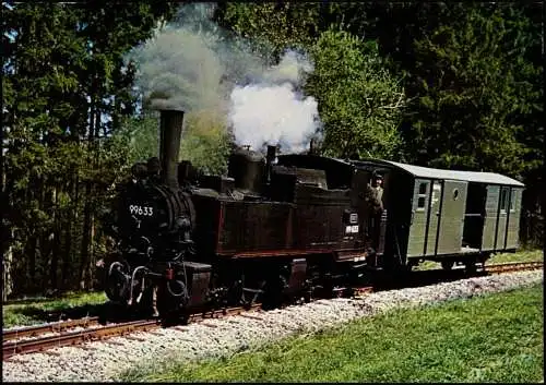Schmalspur-Lokomotive 99 633 Deutsche Bundesbahn bei Warthausen 1968