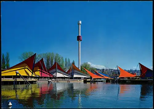 Ansichtskarte Lausanne Exposition Nationale, Le port et la tour (Spiral) 1964
