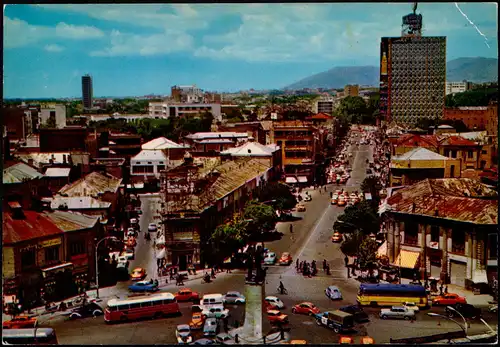 Postcard Teheran Panorama-Ansicht, Istambul Ave, Iran Postcard 1977