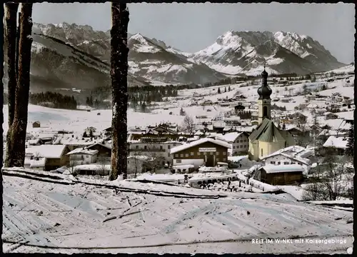 Ansichtskarte Reit im Winkl Stadt im Winter, Colorfotokarte 1965