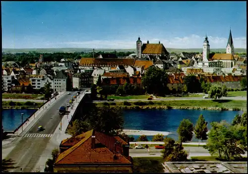 Ansichtskarte Ingolstadt Stadt-Ansicht mit Donaubrücke 1981
