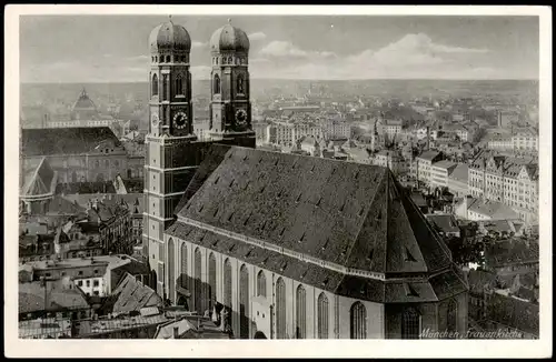 Ansichtskarte München Frauenkirche, Stadt-Panorama 1940