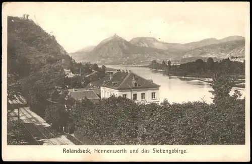 Rolandseck-Remagen Rolandseck, Nonnenwerth und das Siebengebirge 1911