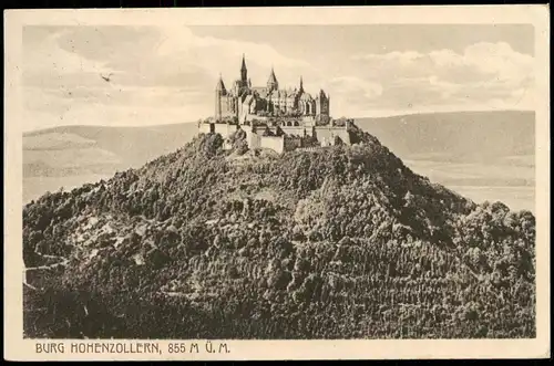 Ansichtskarte Hechingen Burg Hohenzollern 1918