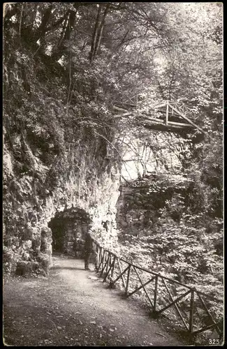 Ansichtskarte Bad Bertrich Ortsansicht Partie an der Grotte 1909