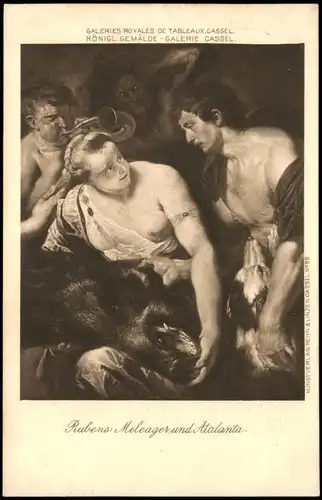 KÖNIGL.GEMÄLDE - GALERIE CASSEL. Rubens: Meleagerund Atalanta. 1910