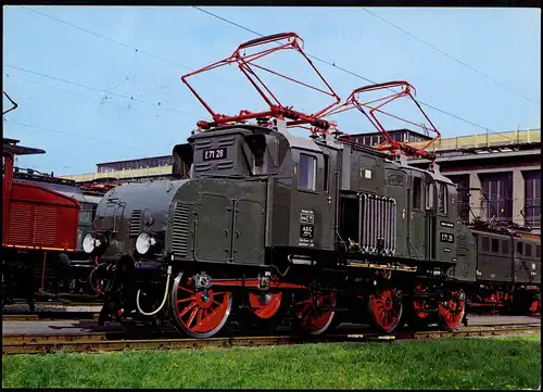 Verkehr/KFZ - Eisenbahn Zug güterzuglokomotive E 71 28  1979  gel Sonderstempel