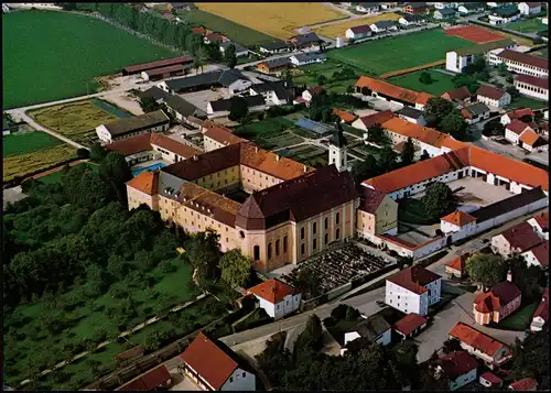 Ansichtskarte Osterhofen Maria-Ward-Institut Damenstift - Luftbild 1979