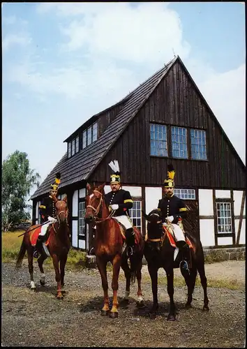 Freiberg (Sachsen)  Hüttenparade Oberberghauptmann und zwei Geschworene 1989