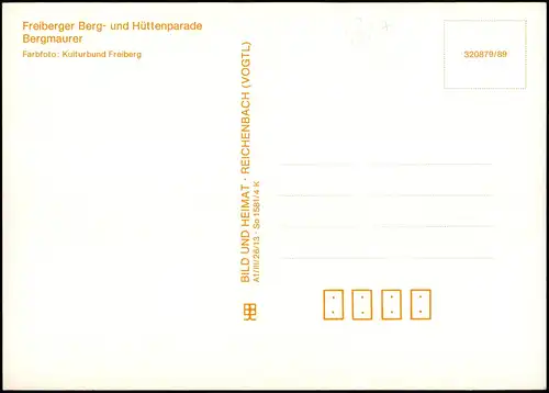 Freiberg (Sachsen) Freiberger Berg- und Hüttenparade Bergmaurer 1989
