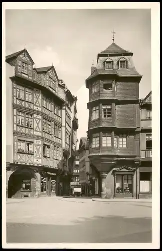 Ansichtskarte Frankfurt am Main Straßen Partie "Das Luthereck" 1930