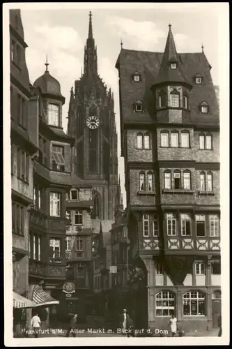 Ansichtskarte Frankfurt am Main Alter Markt 1932