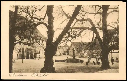 Ansichtskarte Maulbronn Kloster Maulbronn Klosterhof 1920