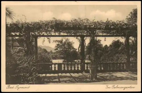 Ansichtskarte Bad Pyrmont Im Palmengarten 1941