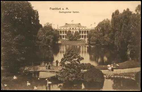 Ansichtskarte Frankfurt am Main Zoologischer Garten 1916