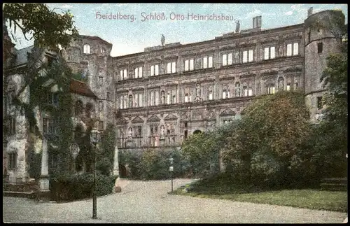 Ansichtskarte Heidelberg Schloß, Otto-Heinrichsbau, 1912