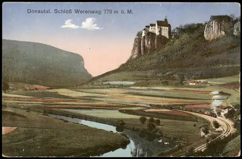 Ansichtskarte Beuron Schloss Werenwag im Donau-Tal 1910