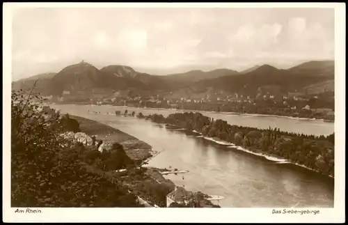 Ansichtskarte Königswinter Siebengebirge - Rheinansicht 1928