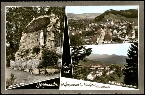 Ansichtskarte Berghaupten Mehrbildkarte mit 3 Ortsansichten, Schwarzwald 1964