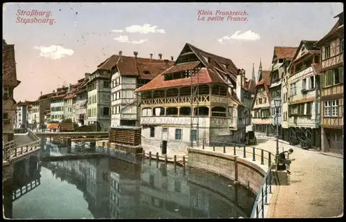 CPA Straßburg Strasbourg Klein Frankreich 1915 Feldpoststempel S.-Neudorf WK1