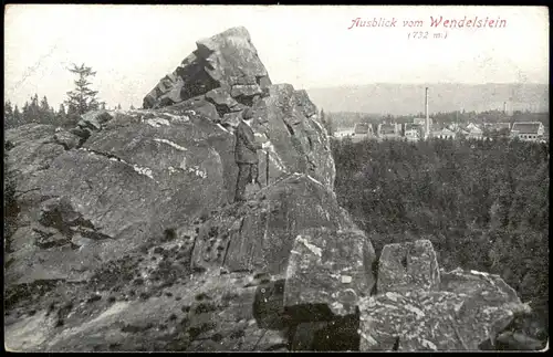 Ansichtskarte Burg Wendelstein Ausblick vom Wendelstein (732 Meter hoch) 1910