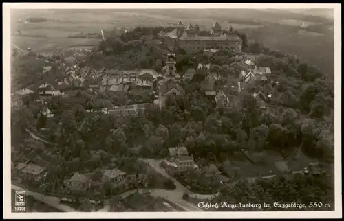 Augustusburg Erzgebirge Schloss Augustusburg im Erzgebirge vom Flugzeug aus 1940