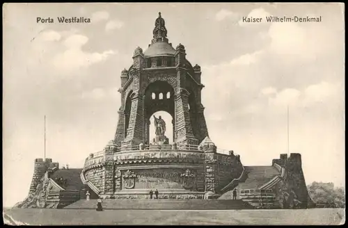Ansichtskarte Porta Westfalica Kaiser-Wilhelm-Denkmal 1911