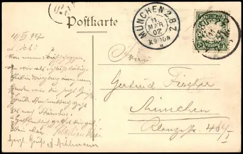 Würzburg Juliusspitalweinstube Innenansicht Weinstube Gastwirtschaft 1907