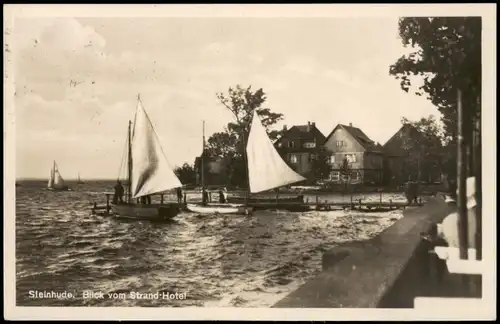 Steinhude-Wunstorf Hotel Steinhude 1930   Oberrandstück Briefmarke