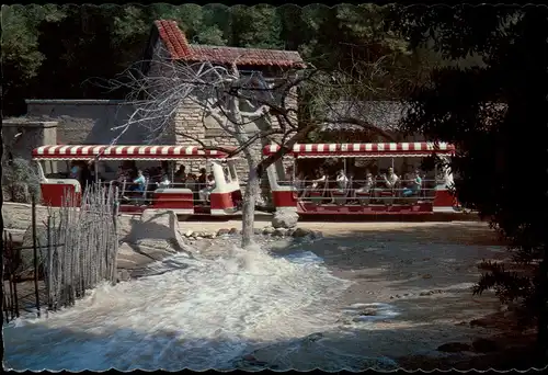 Los Angeles Los Angeles Universal City Studios Flash flood roars down hill towards Glamor Tram. 1981
