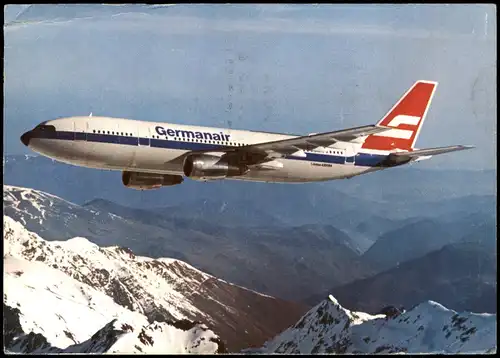 Ansichtskarte  Germanair AIRBUS A 300 B 4 1980