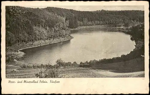 Postcard Bad Polzin Połczyn Zdrój Fünfsee - Pommern 1942