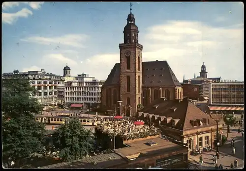 Ansichtskarte Frankfurt am Main Hauptwache und Katharinen-Kirche 1961