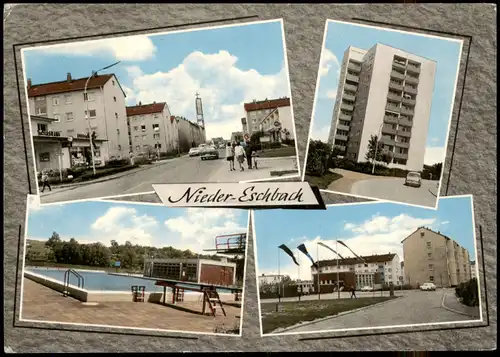 Nieder-Eschbach-Frankfurt am Main Mehrbild-AK Ortsansichten Nieder-Eschbach 1970