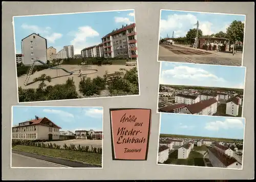 Nieder-Eschbach-Frankfurt am Main   Nieder-Eschbach Mehrbildkarte 1960