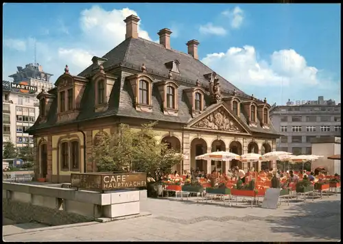 Ansichtskarte Frankfurt am Main Hauptwache, Café Außenterrasse 1975