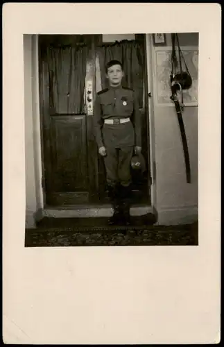 Militär Soldaten Privataufnahme; "Jüngling in Uniform" 1940 Privatfoto