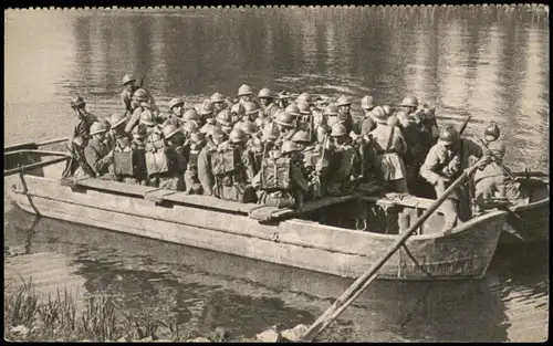 Passage de rivière sur portière Militär & Propaganda (Frankreich) 1910