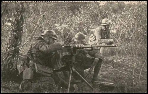 Mitrailleuse de cavalerie, Militär & Propaganda (Frankreich) 1910