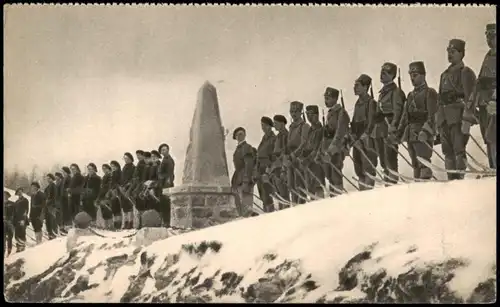 Col de l'Aution Alpes Maritimes Chasseurs  Tirailleurs, Militär Frankreich 1910