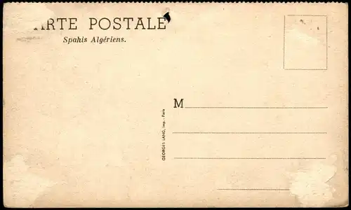 Spahis Algériens, Truppen-Aufmarsch, Militär & Propaganda (Frankreich) 1910