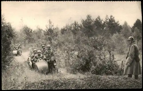 Militär & Propaganda (Frankreich) Groupe de combat motorisé 1910