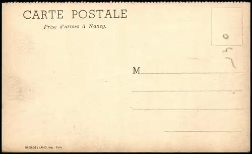 Nancy Militär & Propaganda (Frankreich) Prise d'armes à Nancy 1910