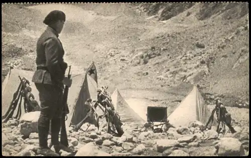 Ansichtskarte  Bivouac en montagne - Militär & Propaganda (Frankreich) 1910