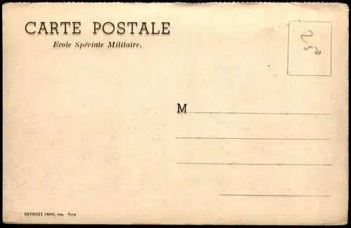 Militär & Propaganda (Frankreich) Ecole Spéciale Militaire, Militär-Schule 1910