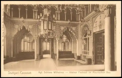 Cannstatt-Stuttgart Kgl. Schloß Wilhelma - Kleiner Festsaal 1913