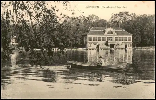 Ansichtskarte München Kleinhesseloher See 1910