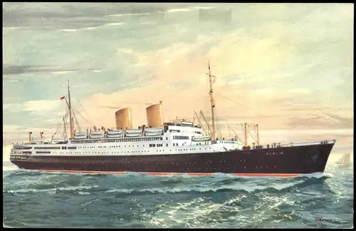 Norddeutscher Lloyd Bremen MS Berlin, Dampfer Schiff Steamer 1930