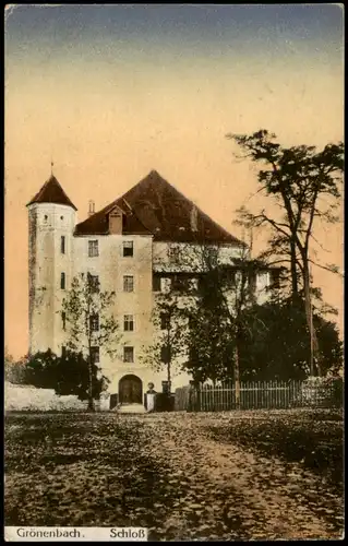 Ansichtskarte Grönenbach (Allgäu) Schloß Grönenbach 1924