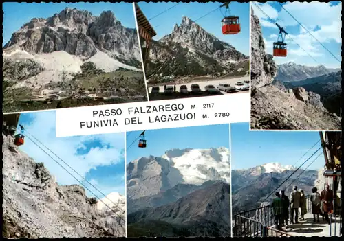 .Trentino-Südtirol PASSO Dolomiten Mehrbild-AK 1970